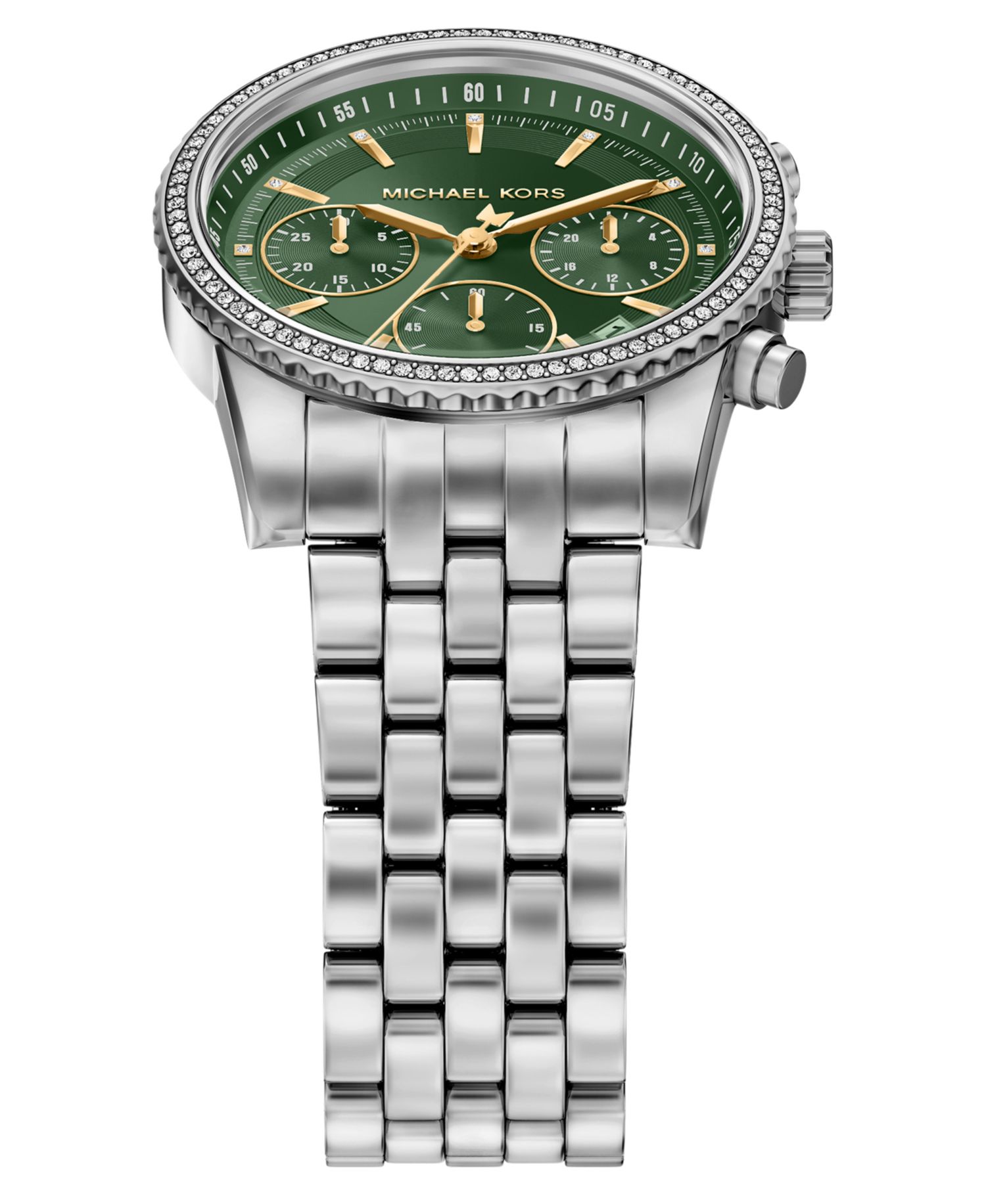 Women's Bryant Chronograph Silver-Tone Stainless Steel Watch, 35mm