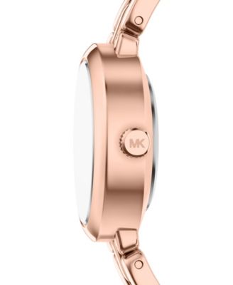 Women's Maude Three-Hand Rose Gold-Tone Stainless Steel Watch and Bracelet Set, 21MM