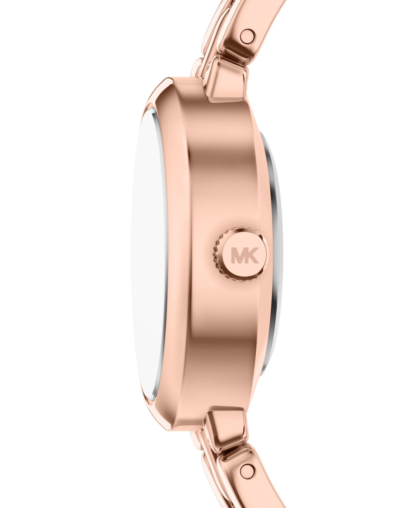 Женские часы Michael Kors Maude Three-Hand Rose Gold-Tone Stainless Steel Watch and Bracelet Set, 21MM — фото 3