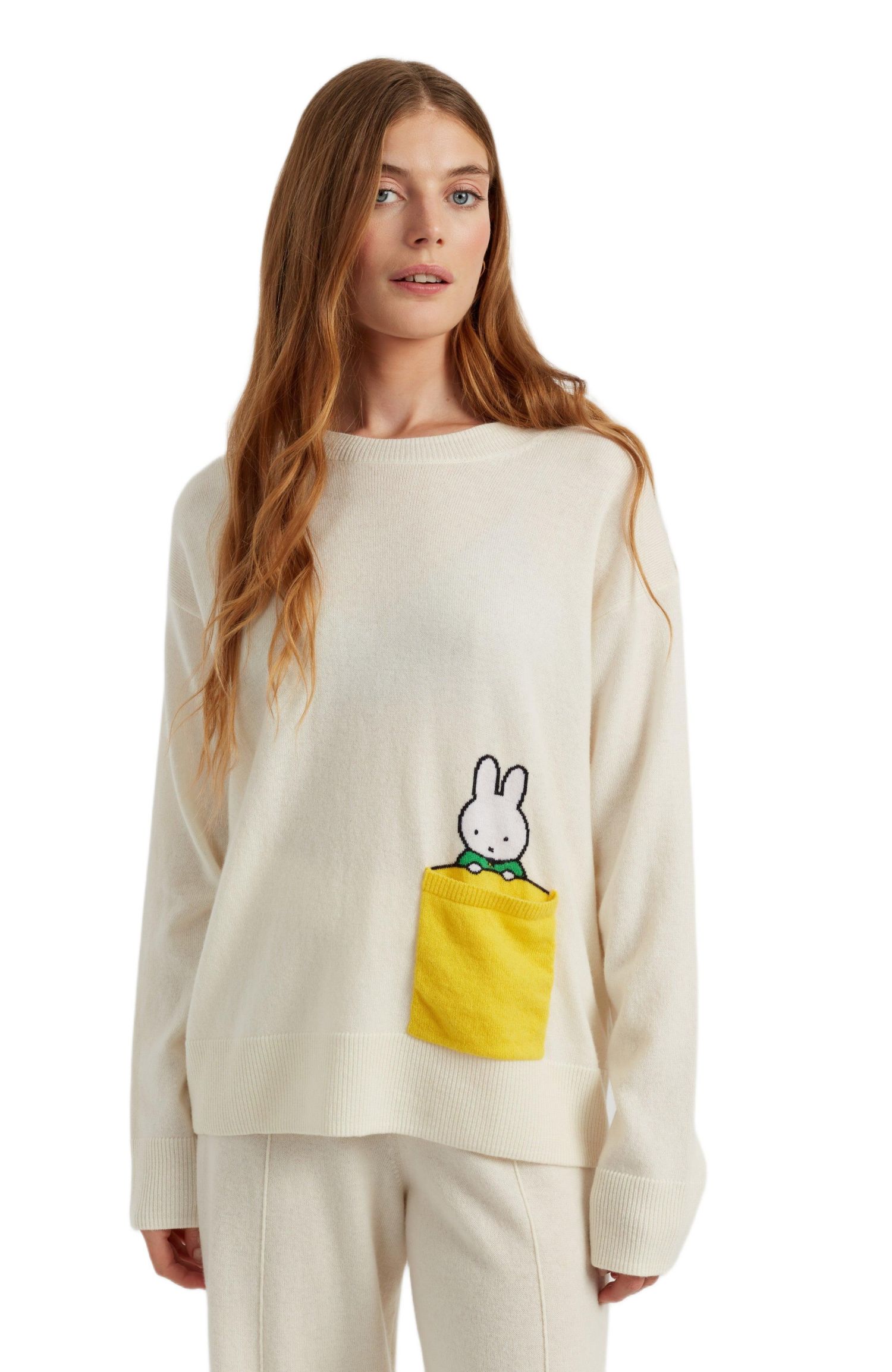 Women's Chinti and Parker Miffy Peek-Pocket Sweater