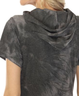 Women's Short Sleeve Hoodie Dress