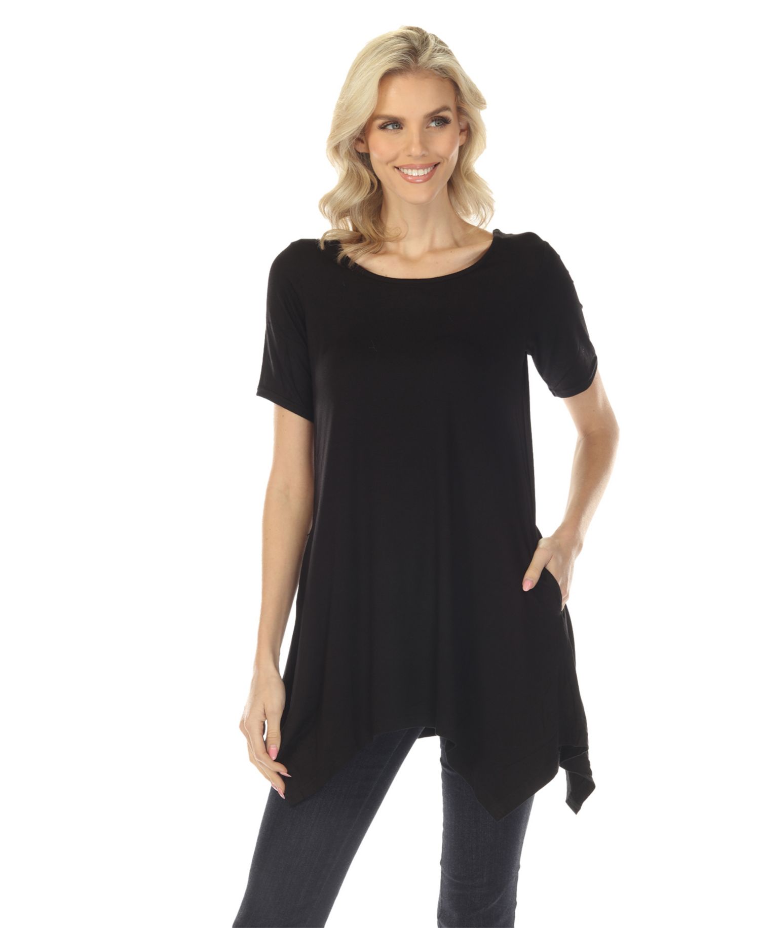 Women’s Short Sleeve Swing Tunic Top