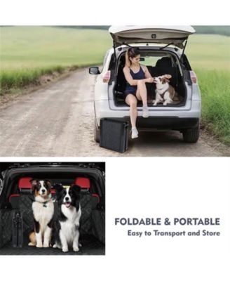 Dog Ramp with Non-Slip Surface, Up to 250LBS in Black