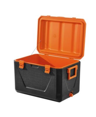 63 QT Hard Cooler, Insulated Portable Cooler with Ice Retention, Heavy-Duty Handles, Cup Holder, Lightweight Rigid Design