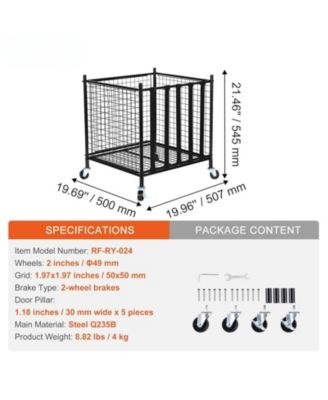 Rolling Sports Ball Storage Cart, Lockable Basketball Cage, Elastic Straps, Steel Equipment Organizer for Indoor or Outdoor Use