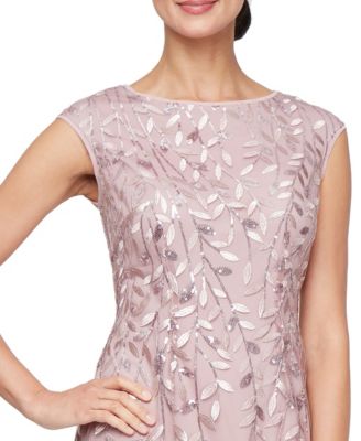 Petite Embroidered Midi Dress