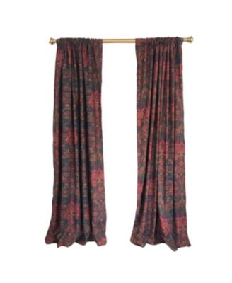 Espadas 100% Cotton Rod Pocket Window Curtain set of 2 Panels