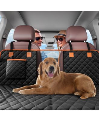 Waterproof Dog Car Seat Cover for Back Seat, 51.2 x 27.6 in, 600D Heavy-Duty Protection for SUV