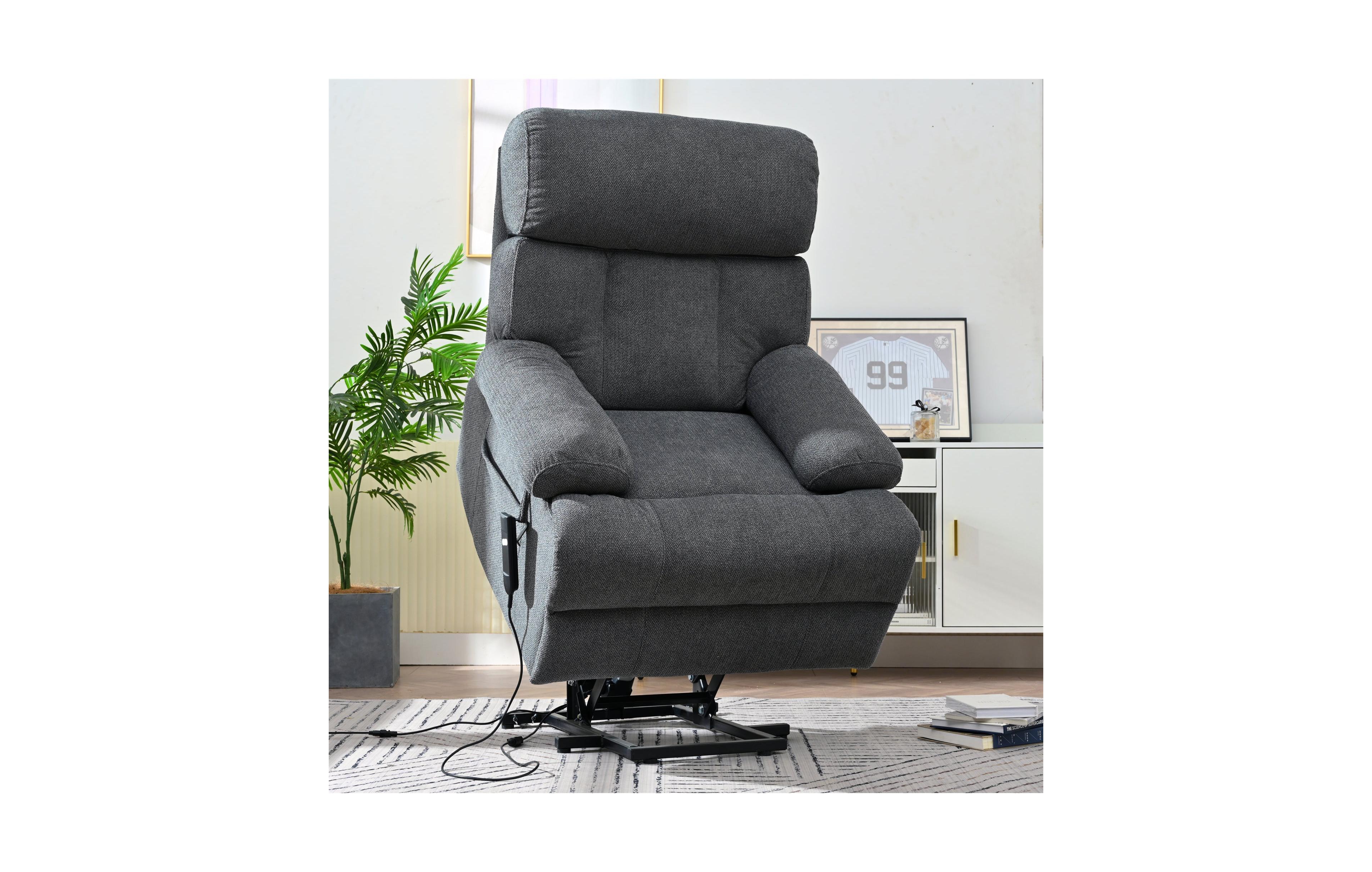 Clihome Electric Power Lift Recliner Chair, Extra Wide Heavy Duty Rocker Recliner with Remote