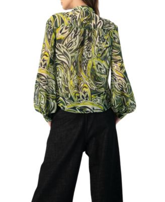 Women's Printed Round Neck Blouse