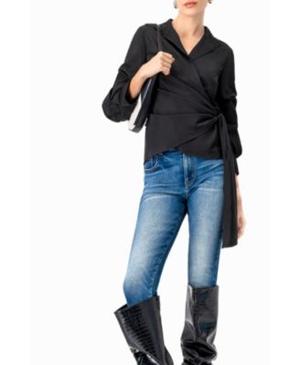 Women's Long Sleeve Wrap Shirt