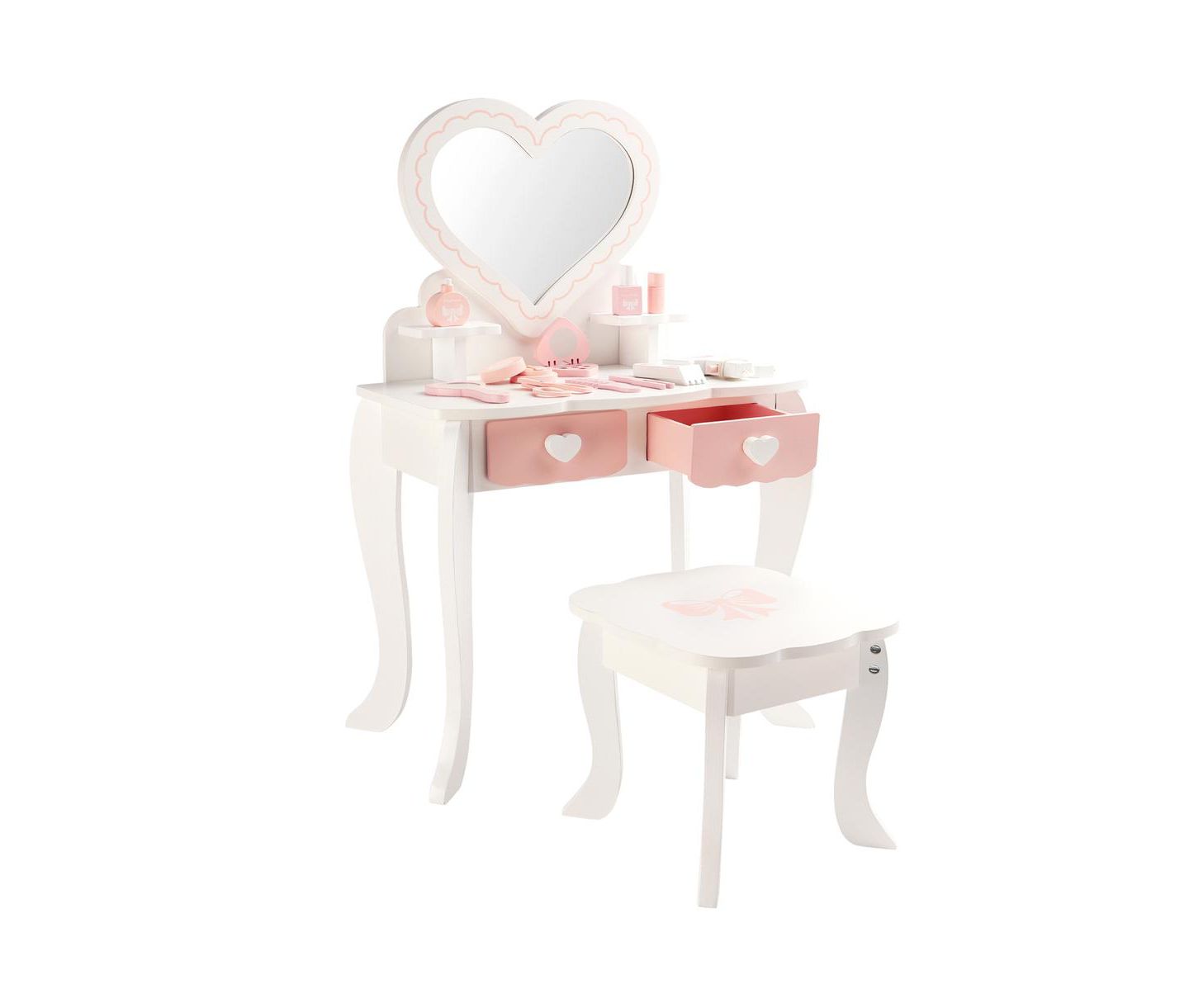 Детские игрушки Bruce & Shark Princess 2-in-1 5-Piece Vanity Set, Ages 3+, цвет: Белый — фото 1