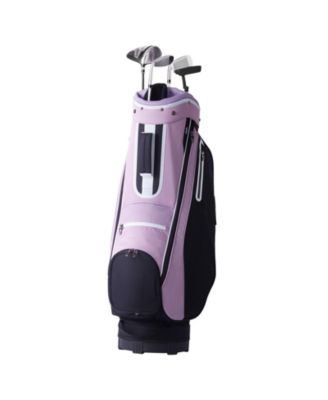 Golf Cart Bag, 14-Way Divider Top, 36", Multiple Pockets, Handles, Dust Cover & Detachable Strap