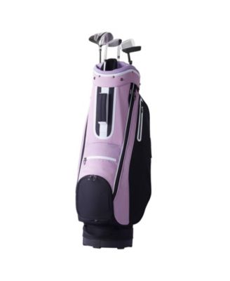 Golf Cart Bag, 14-Way Divider Top, 36", Multiple Pockets, Handles, Dust Cover & Detachable Strap