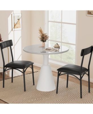 Kitchen Table Dining Chairs Set of 2 Upholstered Dining Chairs for Dining Room, Home Office, Living Room