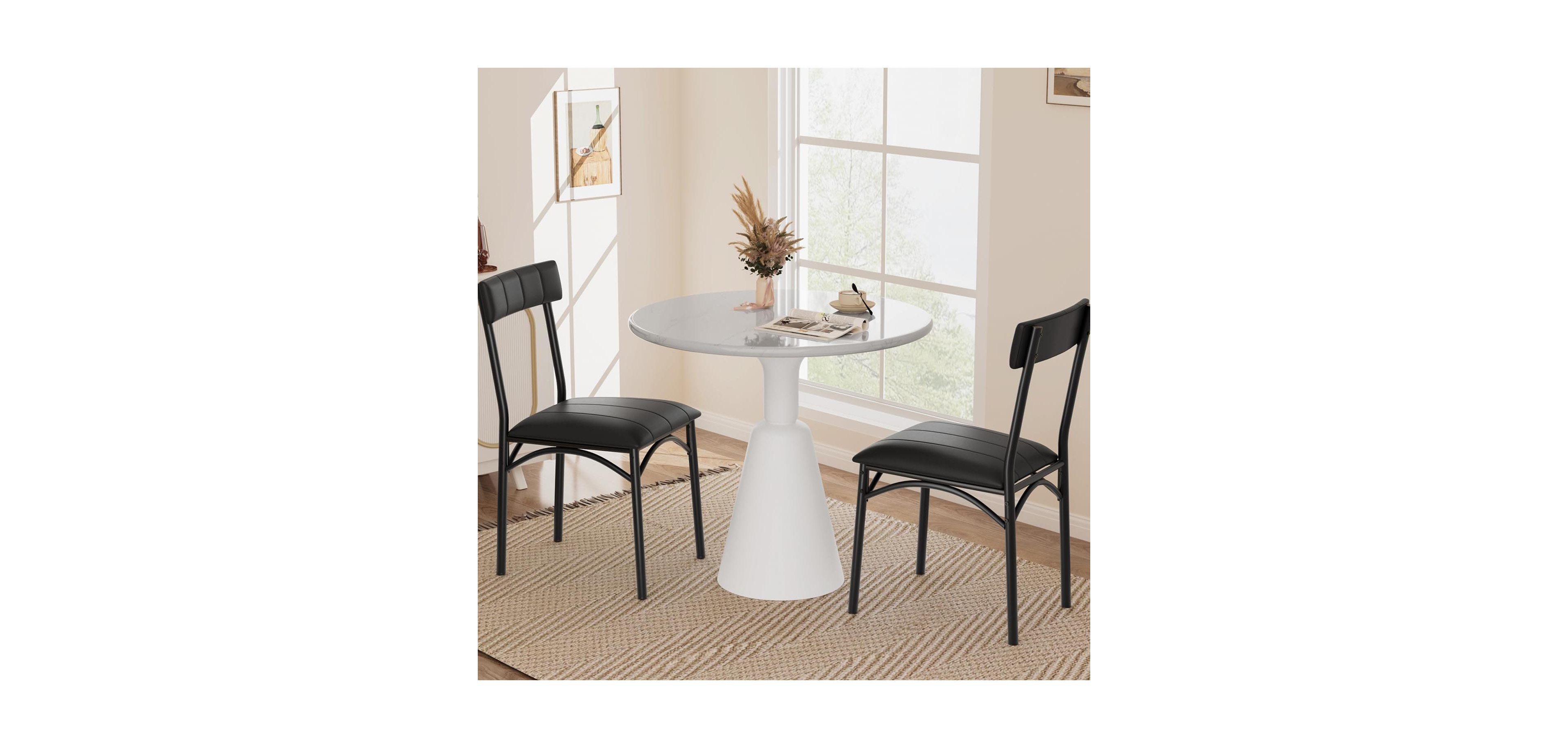 Gaomon Kitchen Table Dining Chairs Set of 2 Upholstered Dining Chairs for Dining Room, Home Office, Living Room
