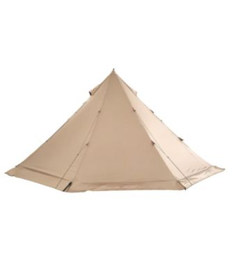 Hot Tent for 4 Persons, Waterproof Canvas Winter Tipi Tent with Stove Jack, Lightweight 4-Season Shelter