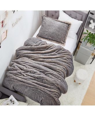 Polar Wolf - Coma Inducer Oversized Twin Comforter Set - Gray Brown