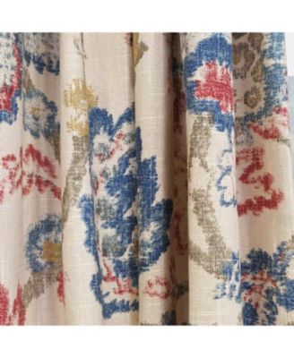 Silvia 100% Cotton Rod Pocket Window Curtain set of 2 Panels