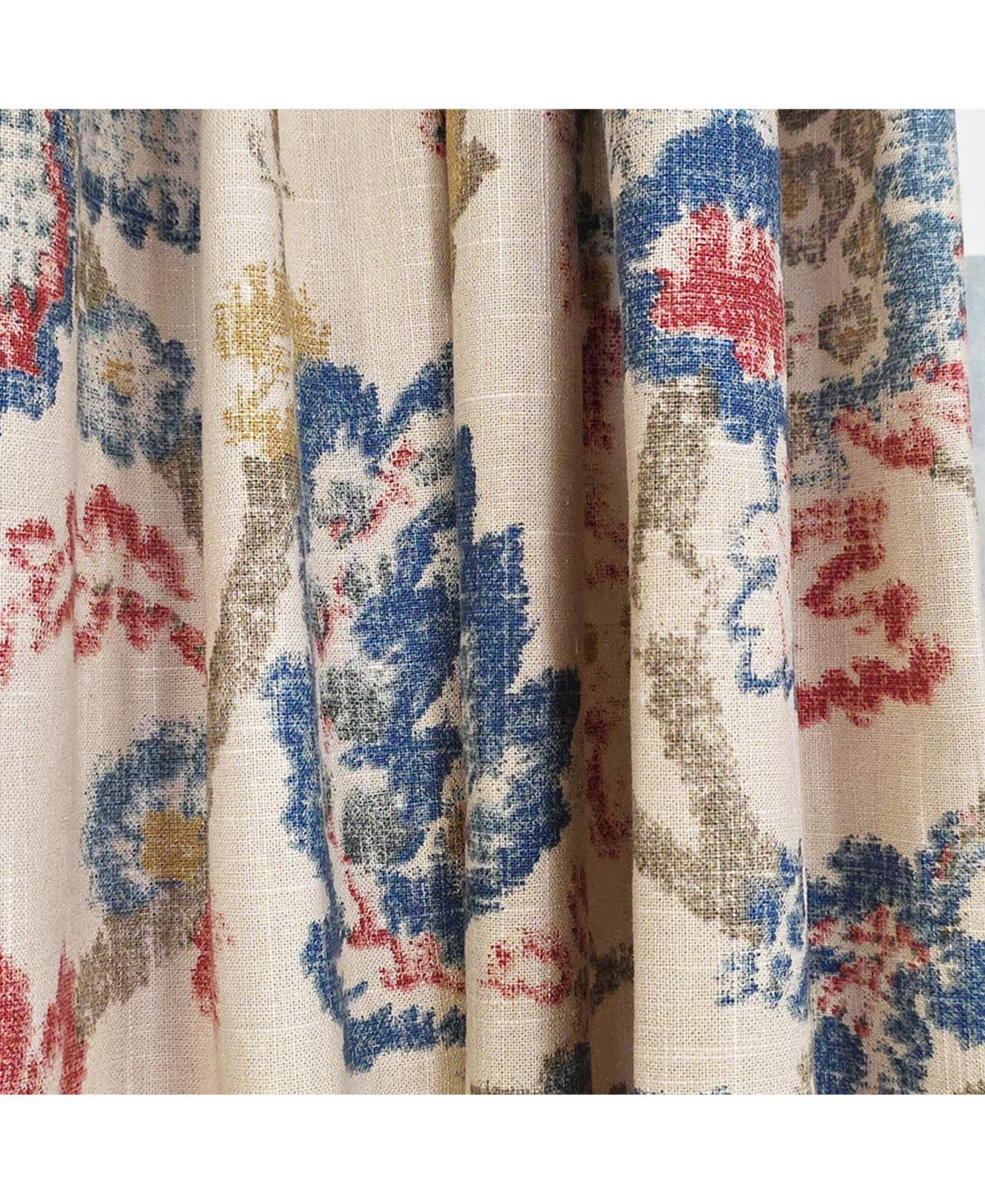 Rlf Home Silvia 100% Cotton Rod Pocket Window Curtain set of 2 Panels