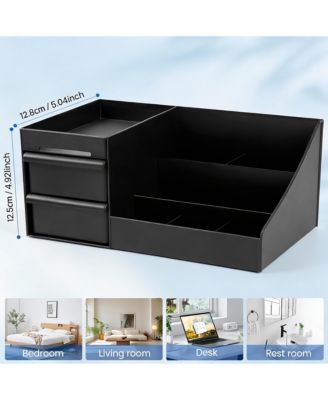 Men's Cologne Organizer - 7 Compartments, 2 Drawers, Easy Clean, Gift