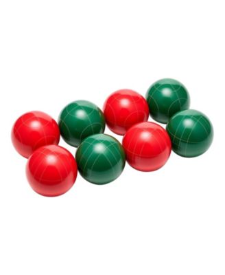 Bocce Ball Set, 107 mm, 8 Resin Balls + Pallino, Carry Bag & Measuring Rope, 2-8 Players