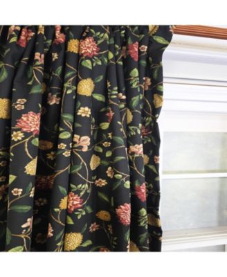 NightFall 100% Cotton Rod Pocket Window Curtain set of 2 Panels