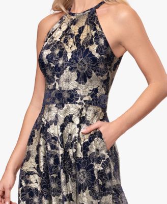 Petite Sleeveless Halter Neck Ball Gown