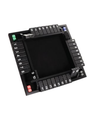 4-Player Wooden Shut The Box Game Set. 10-Numbers Pub Dice Board Game with 8 Dice. 4-Way Shut The Box Set