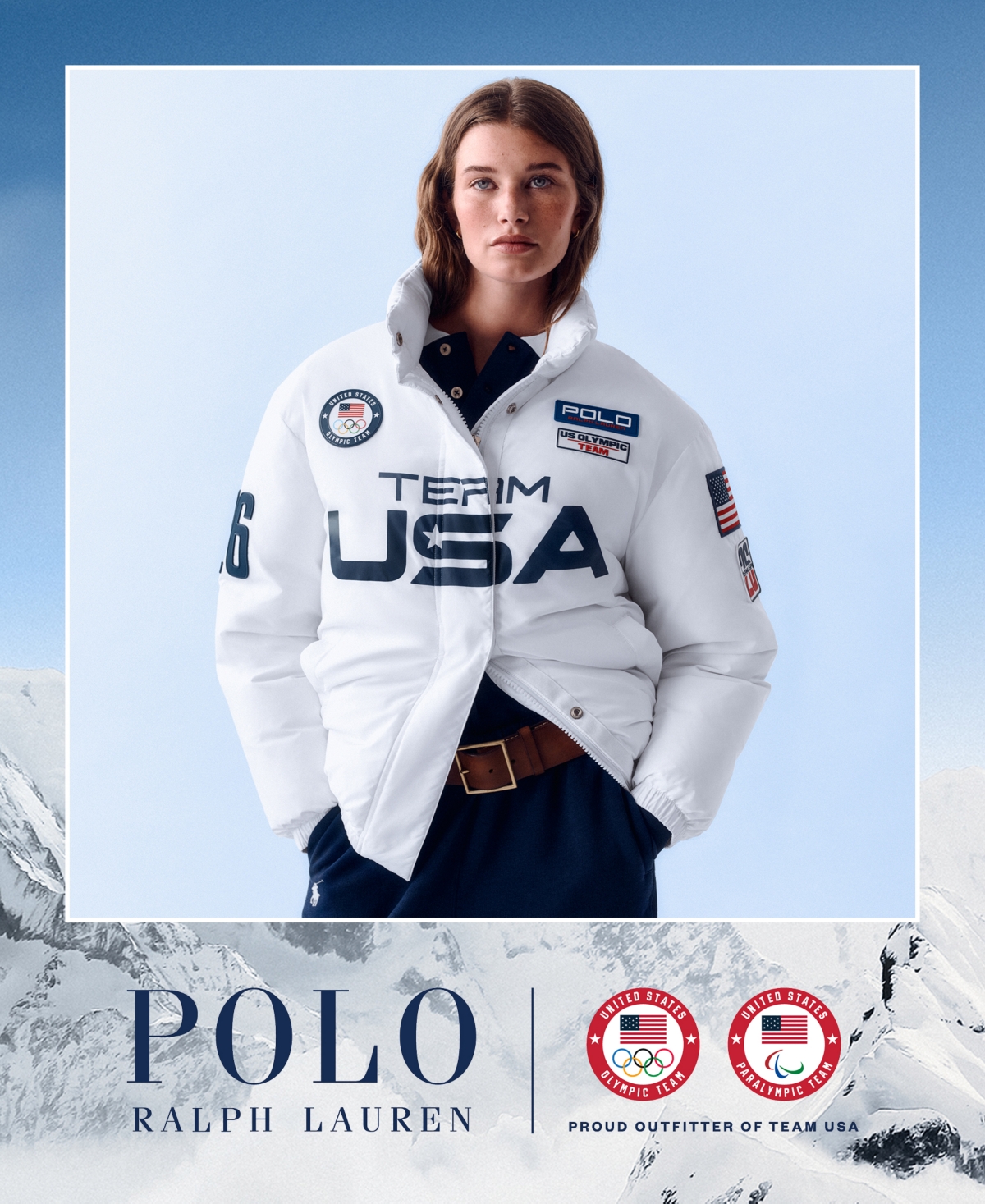 Polo Ralph Lauren Women's Graphic Down Puffer Jacket