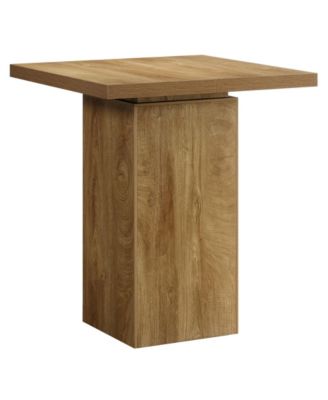 Square Bar Table, 39.4" H Industrial High Top Bistro Pub Cocktail Table, Small Counter Height Dining Table