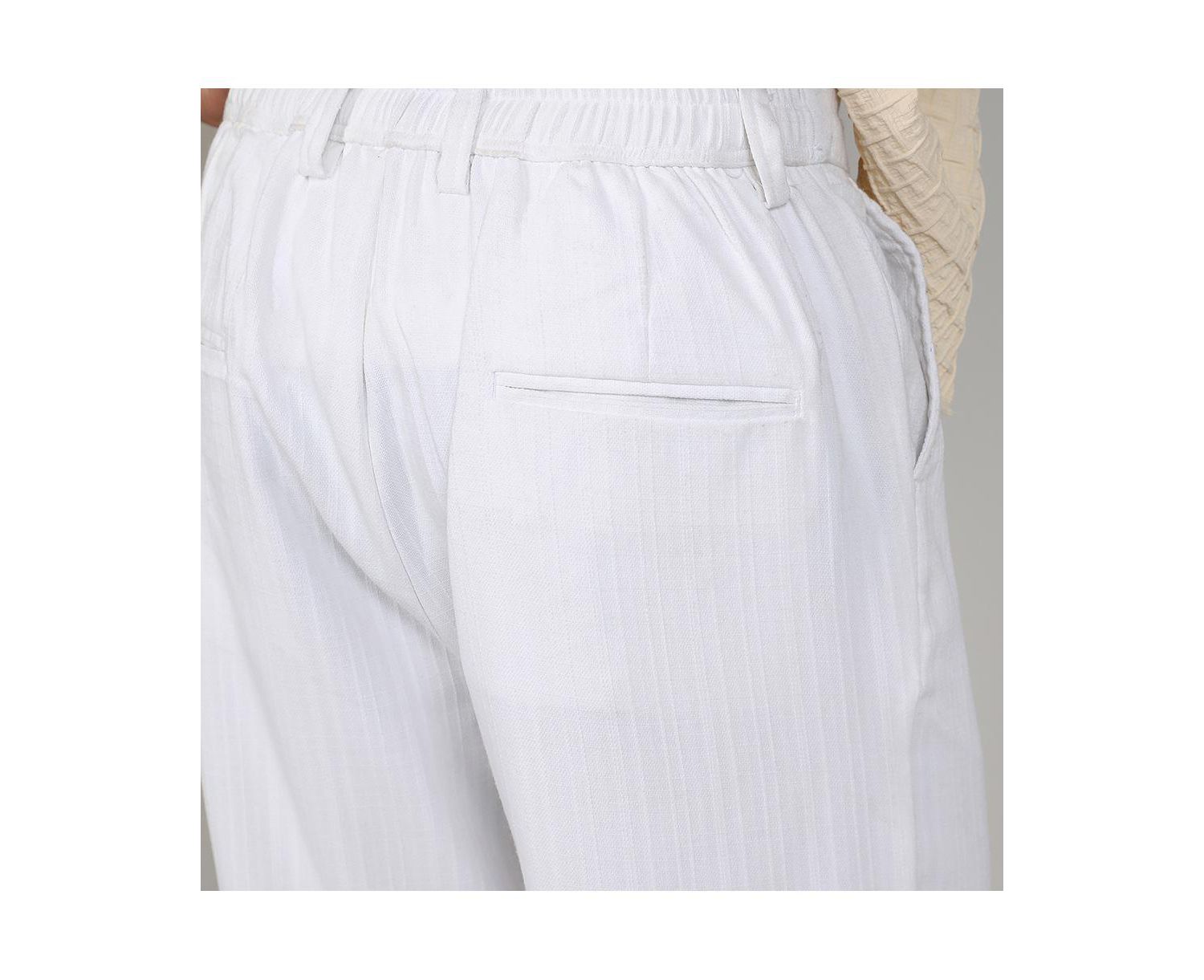 Men's Tailored Linen-Blend Trousers