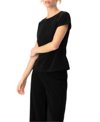 Women's Corduroy Off-Shoulder Top