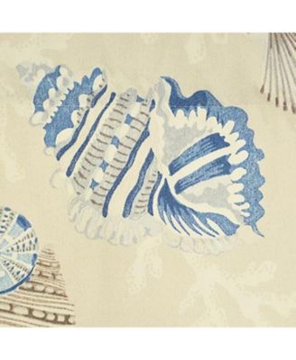 Beachbound Cornice 100% Cotton Rod Pocket Lined  Window Valance 50" x 17"