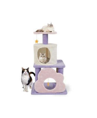 31.5"Tall Multi-Level Cat Tree in Purple