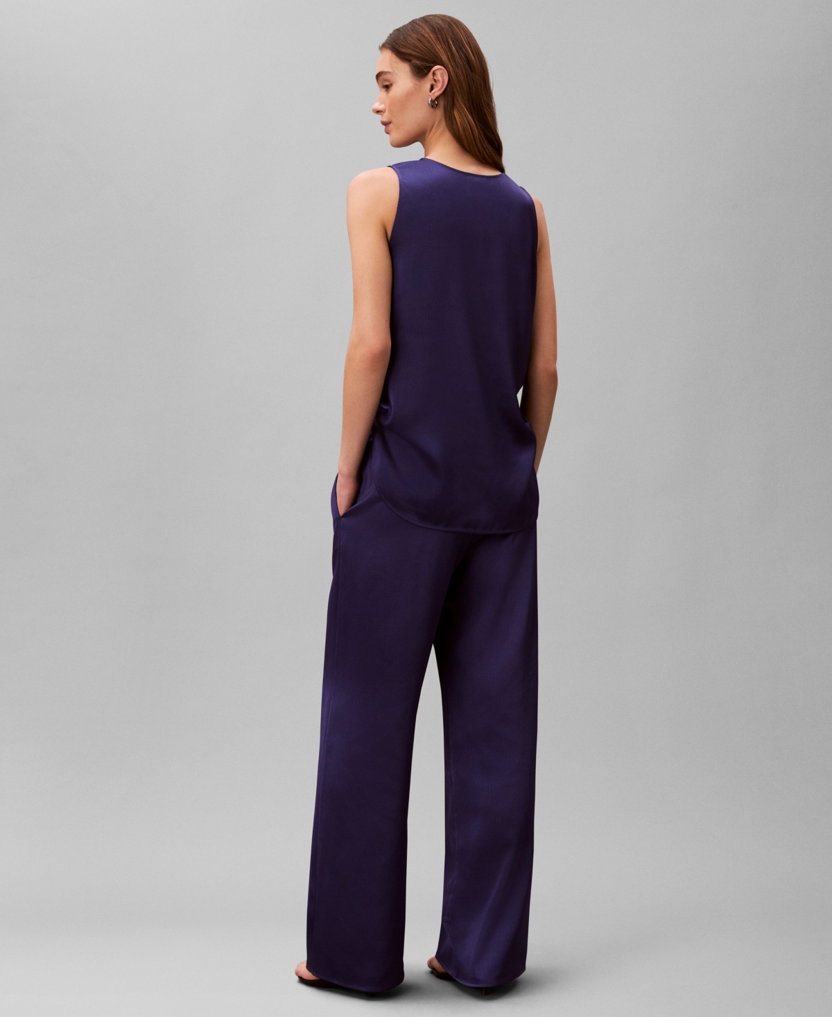 Calvin Klein Women's Hammered Pull-On Pants