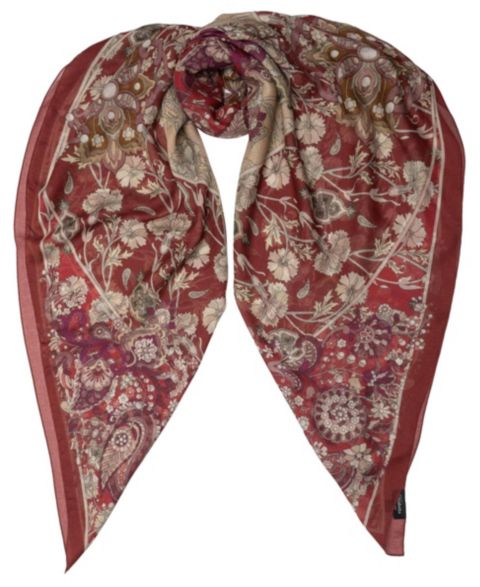 Женский шарф Elizabetta Stella - Modal Cashmere Scarf Shawl for Women, цвет: Ягодный красный