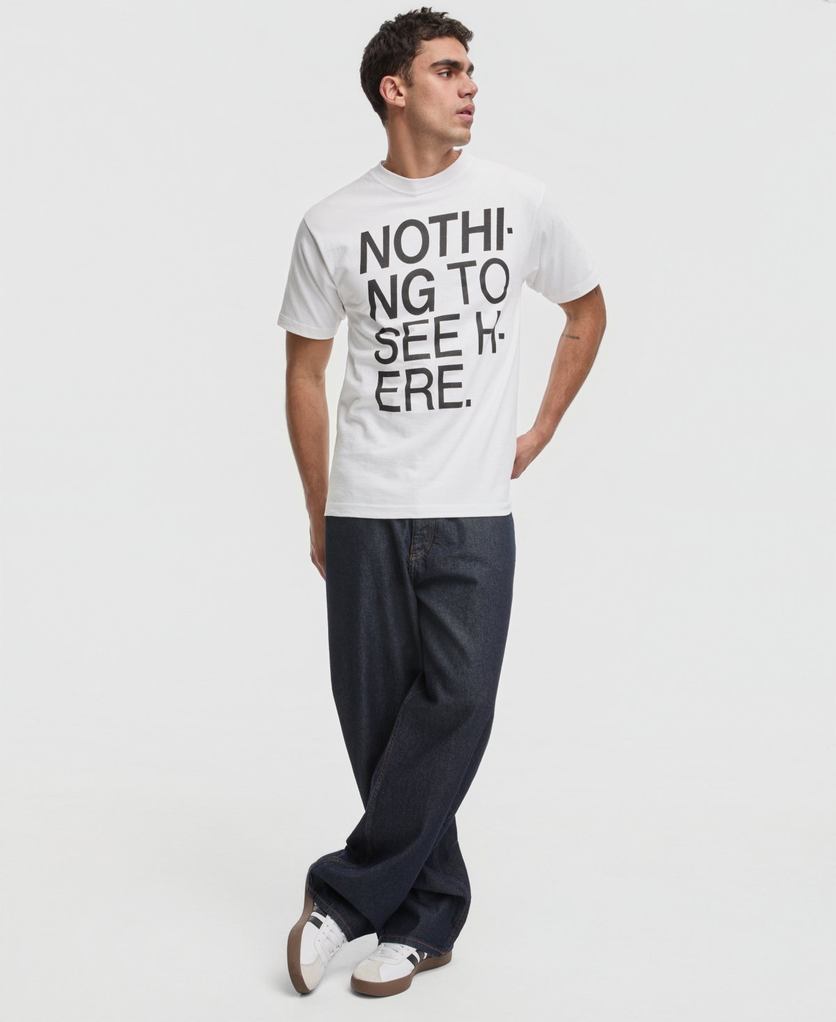 Mode of One Men's Relaxed-Fit "Nothing To See Here' Graphic T-Shirt, Macy's Exclusive