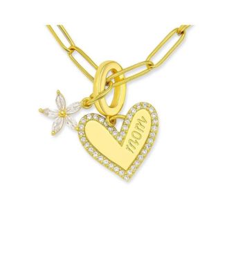 Bloom MOM Heart Necklace