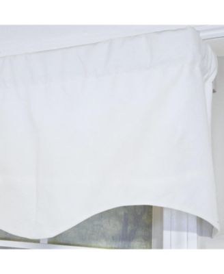 Soft Duck Regal 100% Cotton Rod Pocket Lined Window Valance 50" x 17" Off White