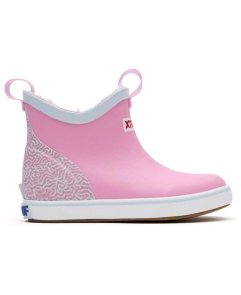 Детские ботинки XTRATUF Trolling Pack Fleece Lined Ankle Deck Boot, цвет: Орхидея