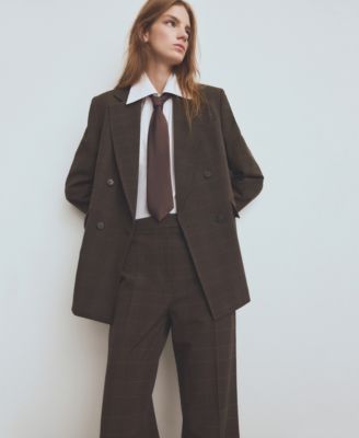 Women's Check Suit Pants
