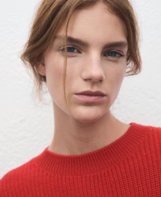 Women's Three-Quarter Sleeve Knitted Sweater