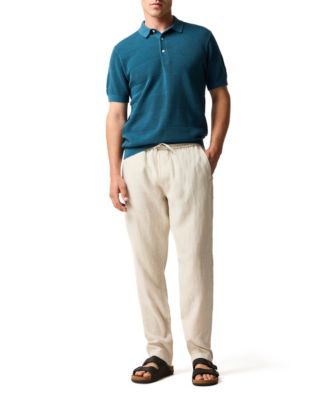 Men's Masons Flat Knit Polo Shirt