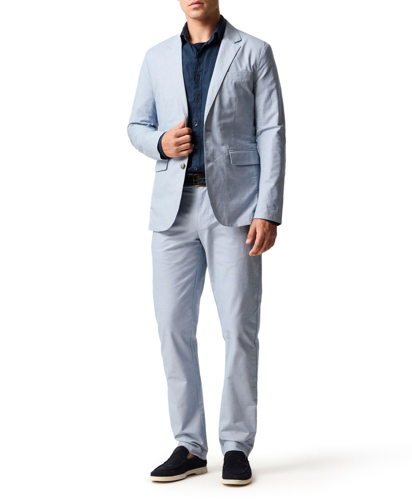 Мужские брюки Rodd & Gunn Gunn Chino Straight, цвет: Сумеречный — фото 3