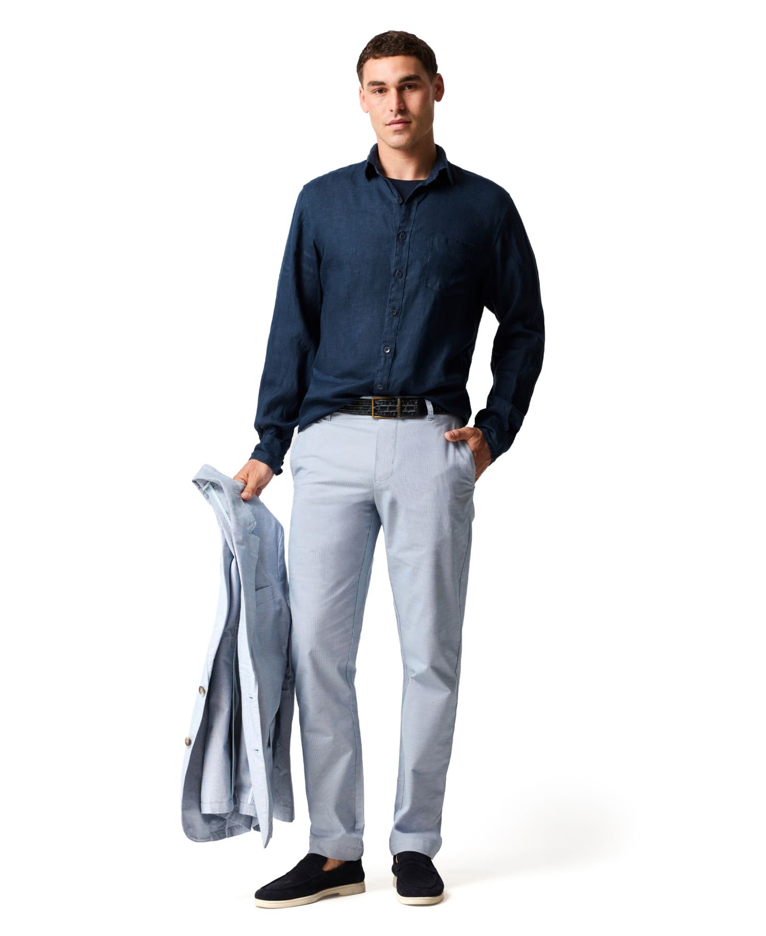 Men's Coromandel Sport Fit Linen Shirt