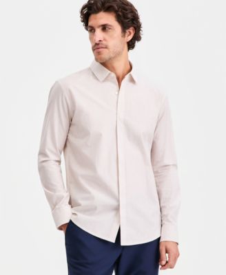 Aflani Men's Luke Cotton Long-Sleeve Button Shirt