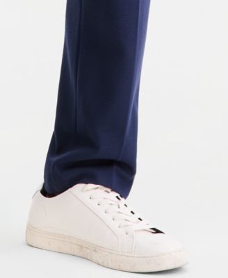 Men's Textured Knit Suit Pants