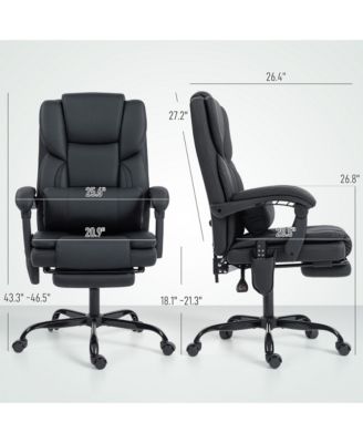 Office Chair with Massage, Reclining Desk Chair