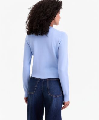 Women's Crewneck Long-Sleeve Cardigan